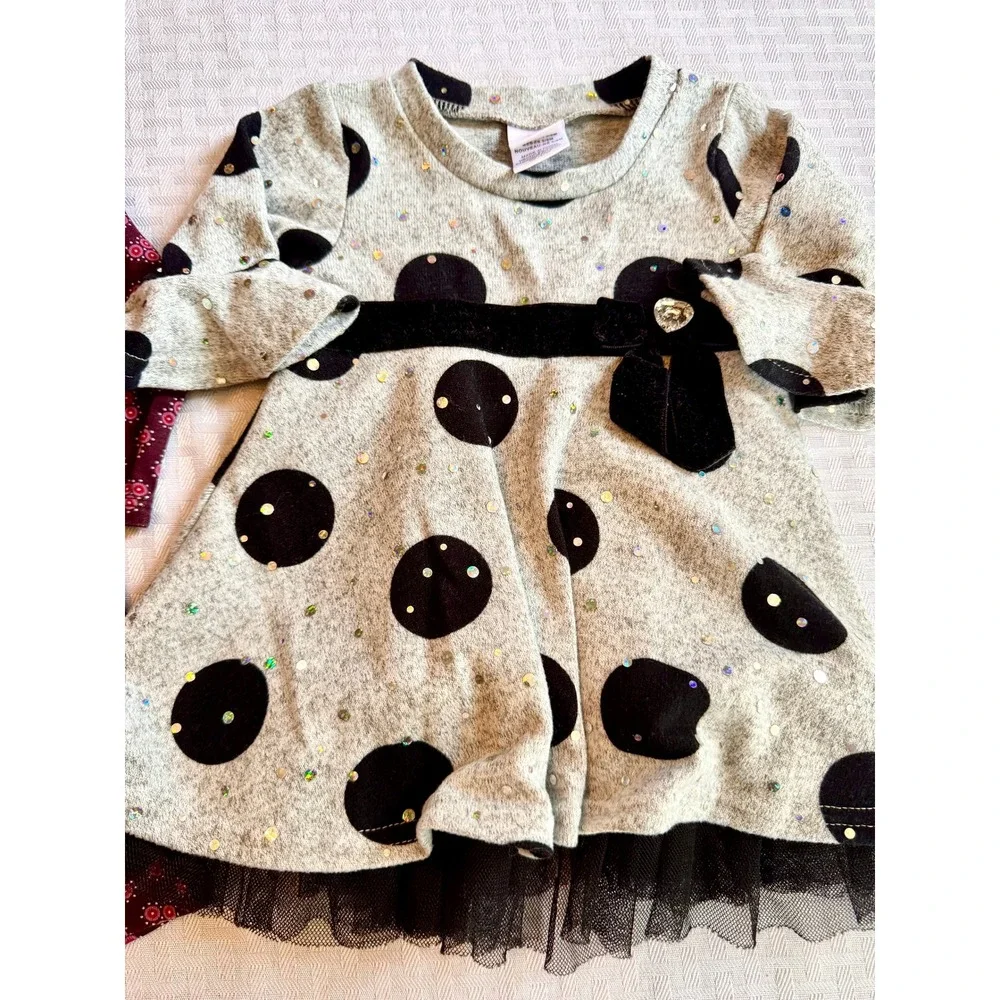 Baby Girl Holiday Dress Bundle‎ Tea Collection Gap Wendy Bellissimo 3-12M 4pc